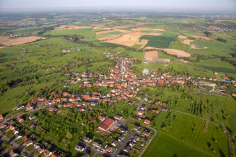Vue aérienne de Butten dans le département Bas Rhin, France