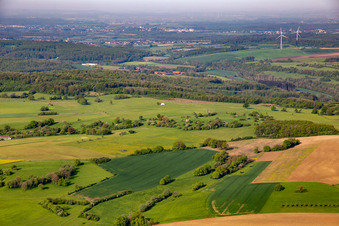 Vue aérienne de Achen dans le département Moselle, France