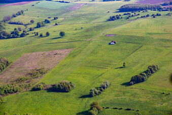 Vue aérienne de Plateforme ULM L'Oiseau Blanc à Achen dans le département Moselle, France