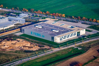 Vue aérienne de Quartier Silberstreifen in Rheinstetten dans le département Bade-Wurtemberg, Allemagne