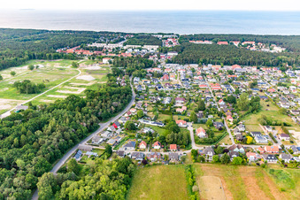 Vue aérienne de Du sud-ouest à Karlshagen dans le département Mecklembourg-Poméranie occidentale, Allemagne
