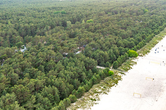 Camp de dunes Karlshagen à Karlshagen dans le département Mecklembourg-Poméranie occidentale, Allemagne depuis l'avion