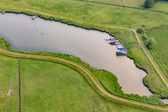 Vue aérienne de Port de pêche de Loddiner Höft à Loddin dans le département Mecklembourg-Poméranie occidentale, Allemagne
