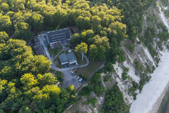 Vue aérienne de Hôtel Forsthaus Langenberg à Bansin à le quartier Bansin in Heringsdorf dans le département Mecklembourg-Poméranie occidentale, Allemagne