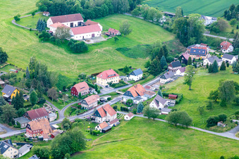 Vue aérienne de Quartier Wittgendorf in Zittau dans le département Saxe, Allemagne