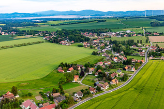 Vue aérienne de Quartier Burkersdorf in Zittau dans le département Saxe, Allemagne