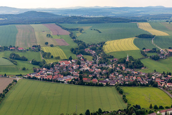 Vue aérienne de Du sud-est à le quartier Dittelsdorf in Zittau dans le département Saxe, Allemagne