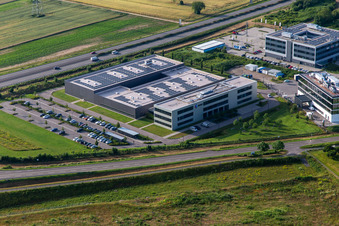 Vue aérienne de EIZO à Rülzheim dans le département Rhénanie-Palatinat, Allemagne