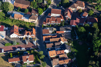 Vue aérienne de Autohaus Frey GmbH à Minfeld dans le département Rhénanie-Palatinat, Allemagne