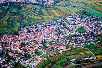 Vue aérienne de Salle Letzenberg à Malsch dans le département Bade-Wurtemberg, Allemagne
