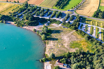 Vue aérienne de Quartier Silberstreifen in Rheinstetten dans le département Bade-Wurtemberg, Allemagne