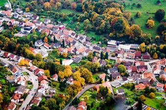 Vue aérienne de Quartier Waldwimmersbach in Lobbach dans le département Bade-Wurtemberg, Allemagne