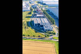 Vue aérienne de Atelier du Palatinat du Sud à Offenbach an der Queich dans le département Rhénanie-Palatinat, Allemagne