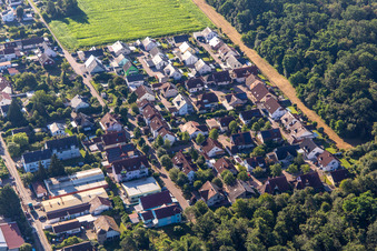 Vue aérienne de Waldstr à Westheim dans le département Rhénanie-Palatinat, Allemagne