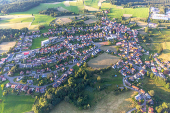 Vue aérienne de Quartier Ober-Abtsteinach in Abtsteinach dans le département Hesse, Allemagne