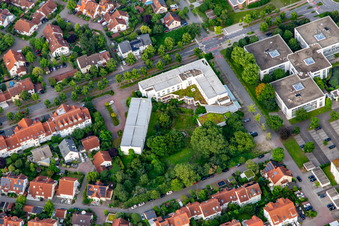 Vue aérienne de Hôtel sur Europa Allee à Bensheim dans le département Hesse, Allemagne