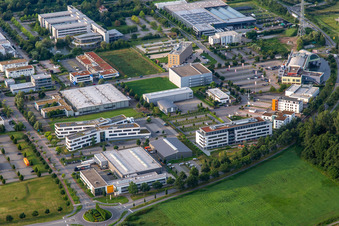 Vue aérienne de CBM Christoffel Blind Mission Christian Blind Mission eV à Bensheim dans le département Hesse, Allemagne