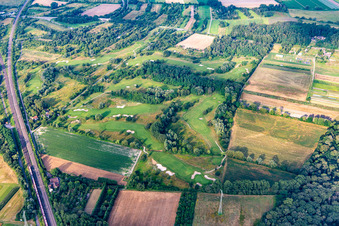Vue aérienne de Parc de golf Kurpfalz à Schifferstadt dans le département Rhénanie-Palatinat, Allemagne