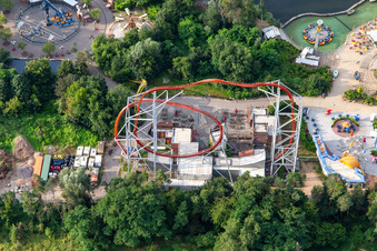 Vue d'oiseau de Parc de vacances Allemagne à Haßloch dans le département Rhénanie-Palatinat, Allemagne