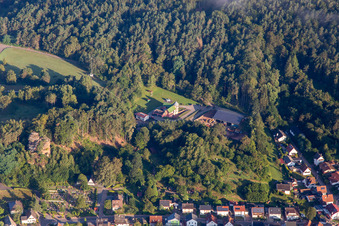 Vue aérienne de Sybagg Excavator & Construction Transport and Fuels Köhler GmbH (Transport de fioul domestique/minéral/Nettoyage de citernes) à Erfweiler dans le département Rhénanie-Palatinat, Allemagne