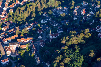 Lemberg dans le département Rhénanie-Palatinat, Allemagne depuis l'avion