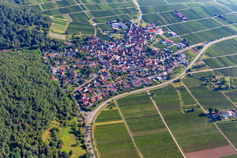Vue aérienne de Du sud à Eschbach dans le département Rhénanie-Palatinat, Allemagne