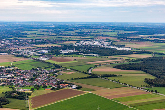 Vue aérienne de Quartier Tripsrath in Geilenkirchen dans le département Rhénanie du Nord-Westphalie, Allemagne