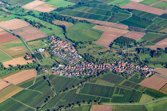Oberhausen dans le département Rhénanie-Palatinat, Allemagne vue d'en haut