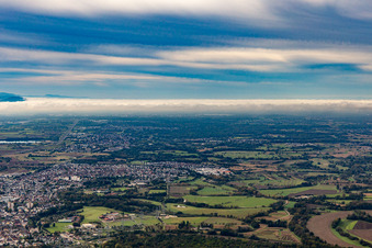 Vue aérienne de Quartier Mörsch in Rheinstetten dans le département Bade-Wurtemberg, Allemagne