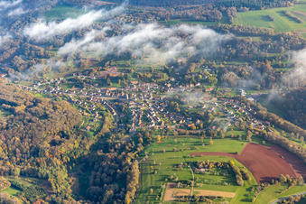 Schorbach dans le département Moselle, France d'en haut
