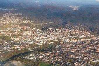 Vue aérienne de Districts du nord à Pirmasens dans le département Rhénanie-Palatinat, Allemagne