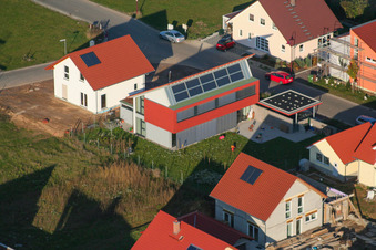 Vue aérienne de Nouvelle zone de développement Brotäcker : Archenweyerer Weg à Steinweiler dans le département Rhénanie-Palatinat, Allemagne