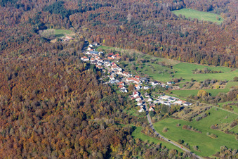 Vue aérienne de Hameau du sud à le quartier Eichelscheiderhof in Waldmohr dans le département Rhénanie-Palatinat, Allemagne