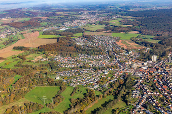 Vue aérienne de Quartier de l'ouest à le quartier Eichelscheiderhof in Waldmohr dans le département Rhénanie-Palatinat, Allemagne