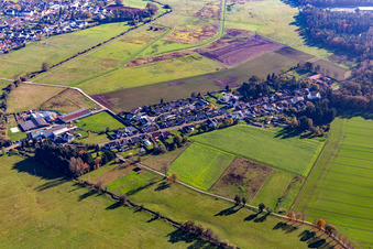 Vue aérienne de Mühlstr à le quartier Miesau in Bruchmühlbach-Miesau dans le département Rhénanie-Palatinat, Allemagne