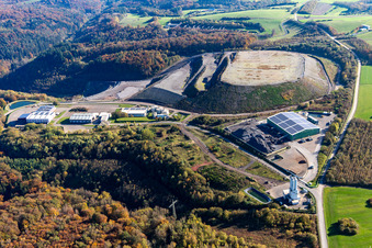 Vue aérienne de Centre de gestion des déchets de Rechenbachtal (UBZ) à le quartier Mörsbach in Zweibrücken dans le département Rhénanie-Palatinat, Allemagne