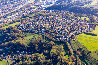 Vue aérienne de Nouvelle zone de développement de Beckerswäldchen à Zweibrücken dans le département Rhénanie-Palatinat, Allemagne