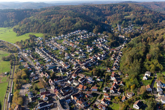 Vue aérienne de Quartier Bierbach in Blieskastel dans le département Sarre, Allemagne