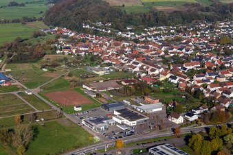 Vue aérienne de Du sud-ouest à le quartier Webenheim in Blieskastel dans le département Sarre, Allemagne