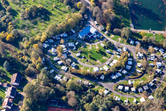 Photographie aérienne de Camping Mühlenweiher à le quartier Kirkel-Neuhäusel in Kirkel dans le département Sarre, Allemagne