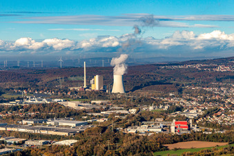 Vue aérienne de Centrale électrique Bexbach à Bexbach dans le département Sarre, Allemagne