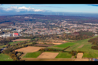 Vue aérienne de Aéro-Club Bexbach eV à le quartier Niederbexbach in Bexbach dans le département Sarre, Allemagne