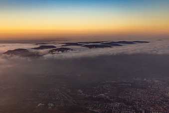 Vue oblique de Dernbach dans le département Rhénanie-Palatinat, Allemagne