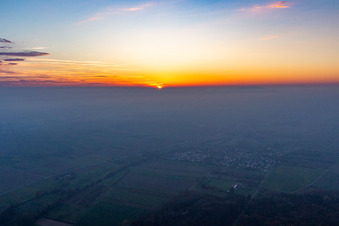 Barbelroth dans le département Rhénanie-Palatinat, Allemagne vue du ciel