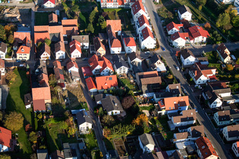 Vue d'oiseau de Speiertsgasse à Herxheim bei Landau dans le département Rhénanie-Palatinat, Allemagne