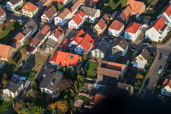 Enregistrement par drone de Speiertsgasse à Herxheim bei Landau dans le département Rhénanie-Palatinat, Allemagne