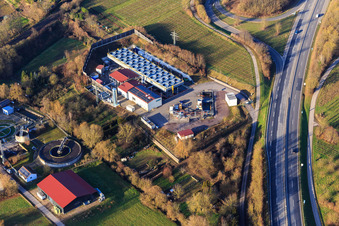 Vue oblique de Centrale géothermique Insheim à Insheim dans le département Rhénanie-Palatinat, Allemagne