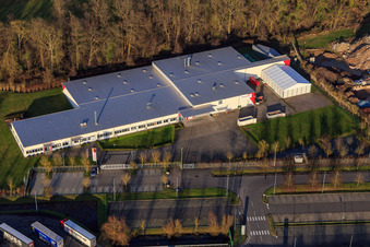 Thermo Fisher sur Erlenbachweg à le quartier Minderslachen in Kandel dans le département Rhénanie-Palatinat, Allemagne hors des airs