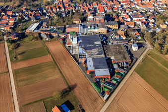 BRASSERIE BELLHEIMER - PARK & Bellheimer Breweries GmbH & Co. KG à Bellheim dans le département Rhénanie-Palatinat, Allemagne hors des airs