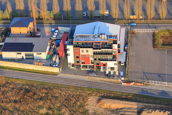 Vue oblique de Hôtel Victoria Interpark à Offenbach an der Queich dans le département Rhénanie-Palatinat, Allemagne